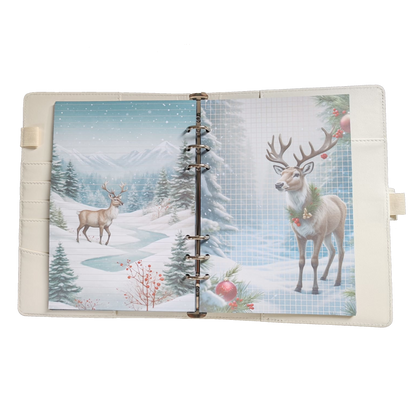 Snowy Reindeer Dreams - DIN A5 / DIN A6 Journaleinlagen