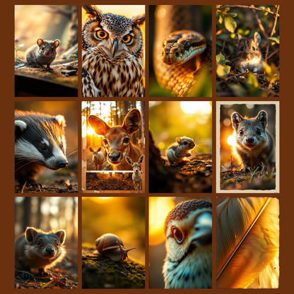Summer Evening in the Wood | Digital Download | 100 Bilder | Scrapbook | DIN A4