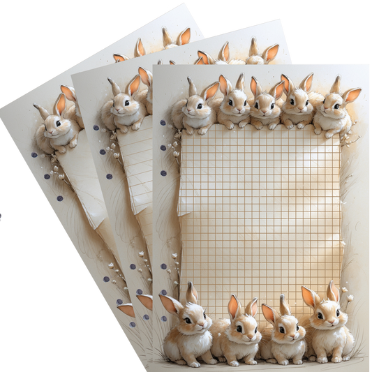DIN A5 Ringbucheinlagen 6-fach Lochung mit Motiv | Happy Easter 6