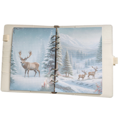 Snowy Reindeer Dreams - DIN A5 / DIN A6 Journaleinlagen