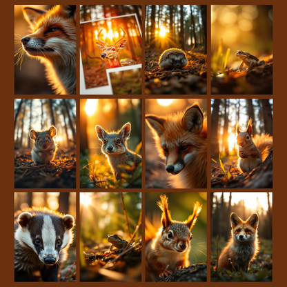 Summer Evening in the Wood | Digital Download | 100 Bilder | Scrapbook | DIN A4