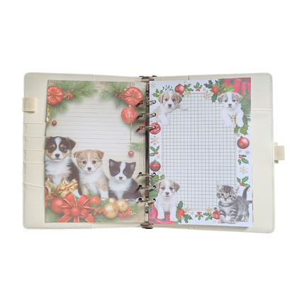 Fluffy Christmas - DIN A5 / DIN A6 Journaleinlagen