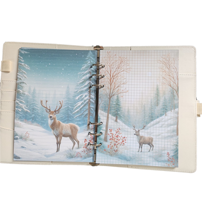 Snowy Reindeer Dreams - DIN A5 / DIN A6 Journaleinlagen