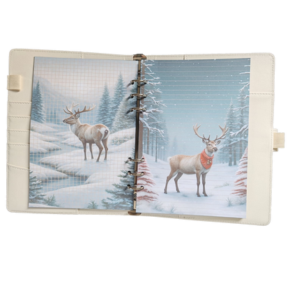 Snowy Reindeer Dreams - DIN A5 / DIN A6 Journaleinlagen