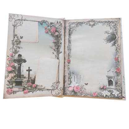 Illustriertes Notizbuch | Motiv Cemetery of Love | DIN A5 Hardcover | 160 Seiten