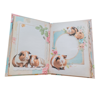 Illustriertes Notizbuch | Motiv Sweet Guinea Pigs | DIN A5 Hardcover | 160 Seiten