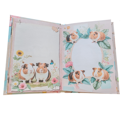 Illustriertes Notizbuch | Motiv Sweet Guinea Pigs | DIN A5 Hardcover | 160 Seiten