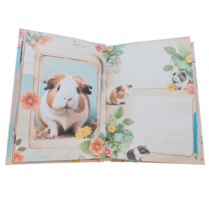 Illustriertes Notizbuch | Motiv Sweet Guinea Pigs | DIN A5 Hardcover | 160 Seiten