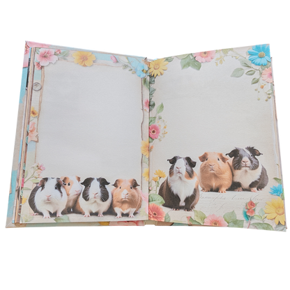 Illustriertes Notizbuch | Motiv Sweet Guinea Pigs | DIN A5 Hardcover | 160 Seiten