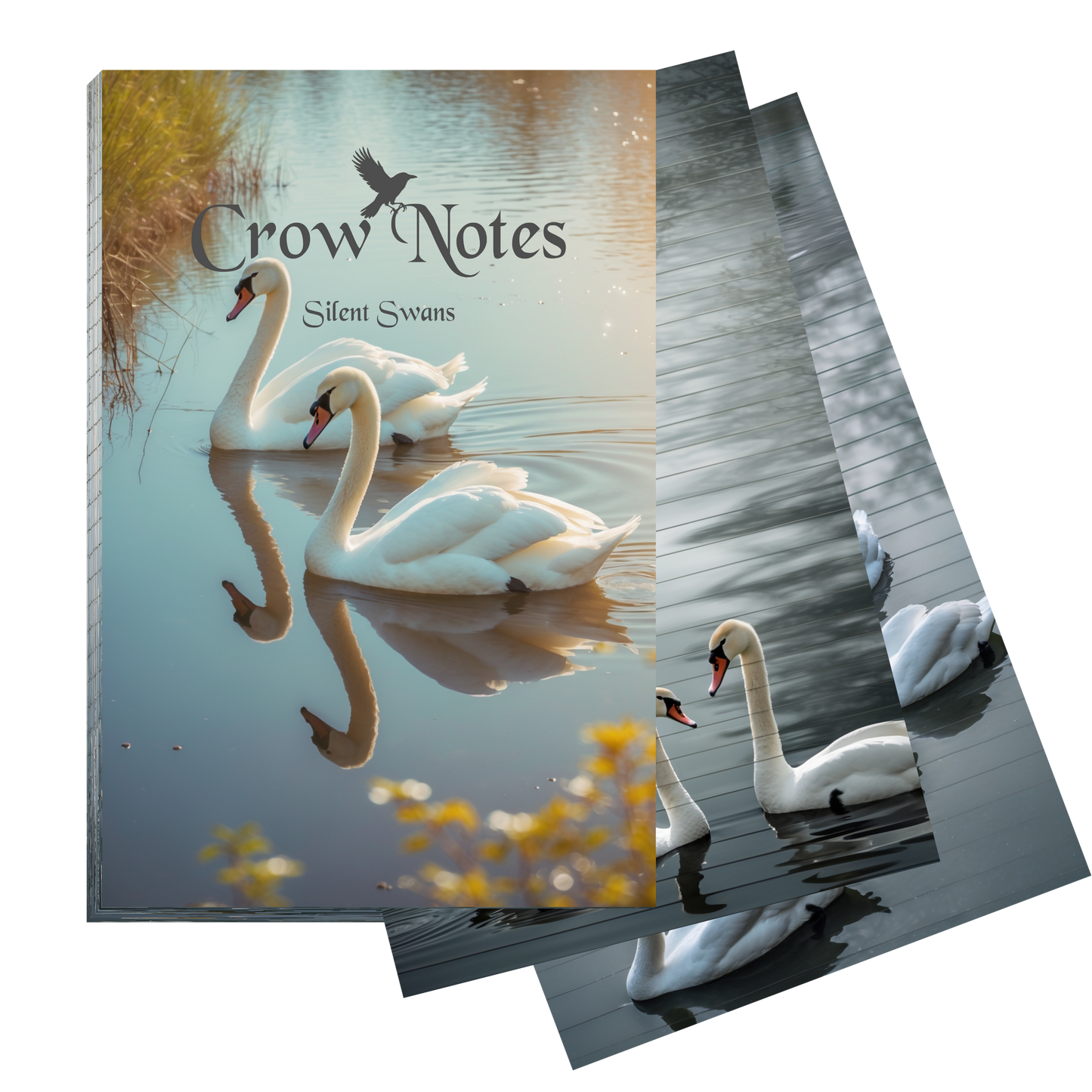 Notizblock | DIN A5 | Crow Notes – Silent Swans