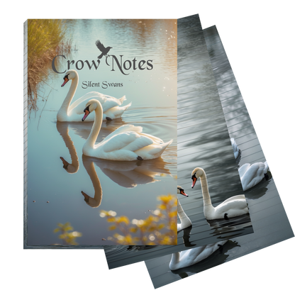 Notizblock | DIN A5 | Crow Notes – Silent Swans