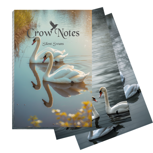 Notizblock | DIN A5 | Crow Notes – Silent Swans