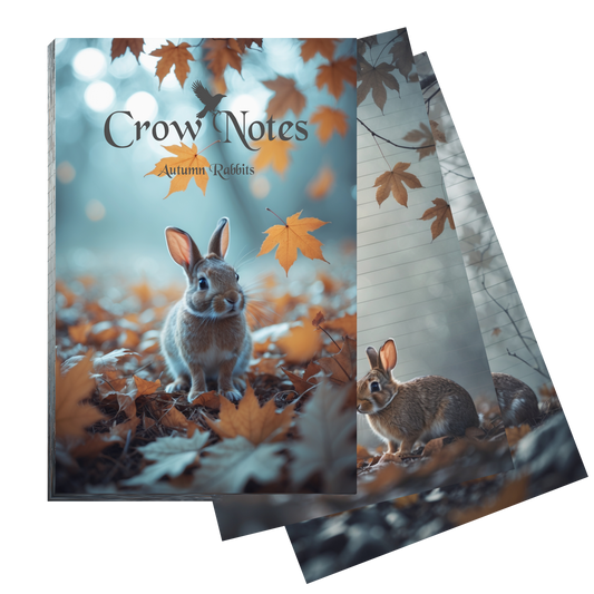 Notizblock | DIN A5 | Crow Notes – Autumn Rabbits