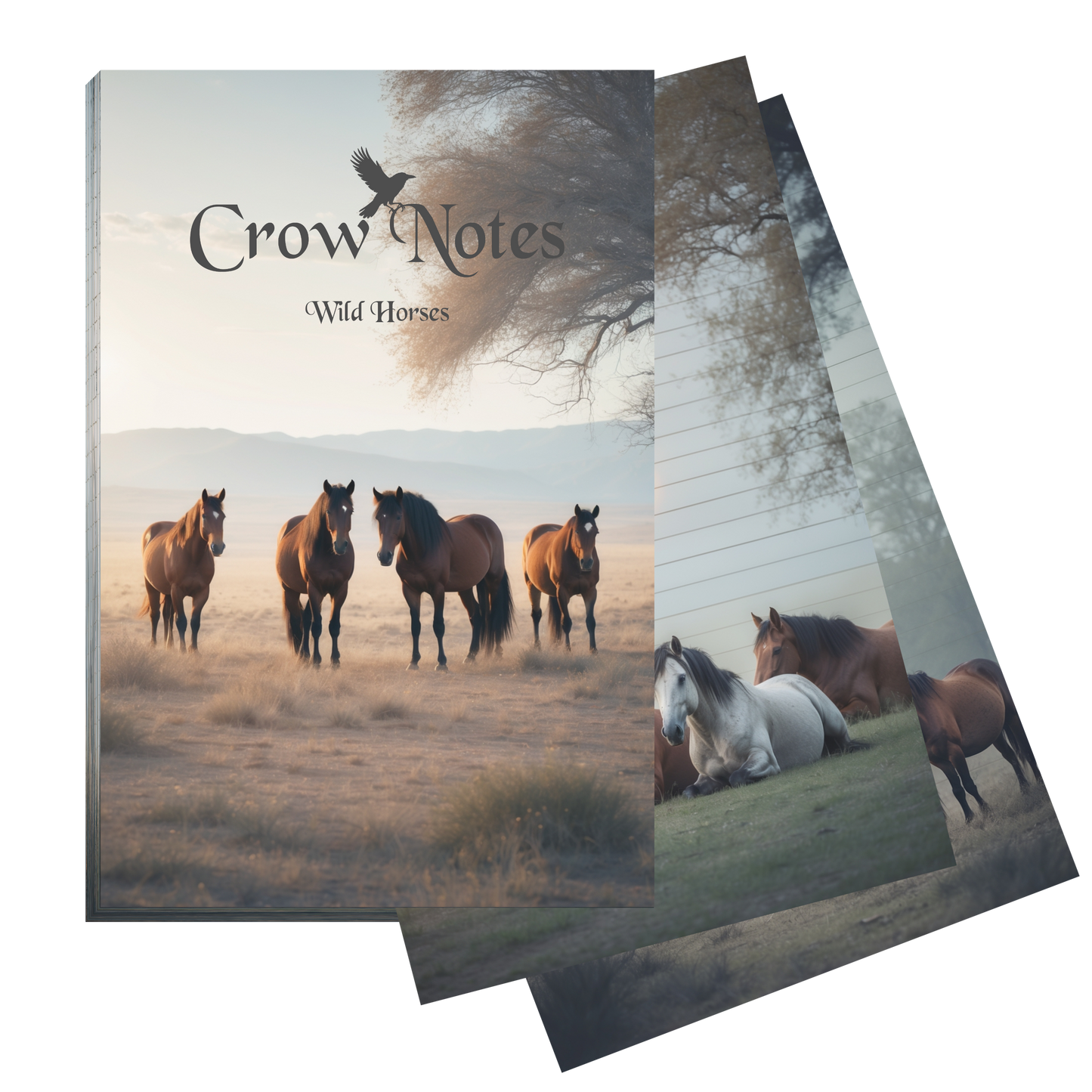 Notizblock | DIN A5 | Crow Notes – Wild Horses