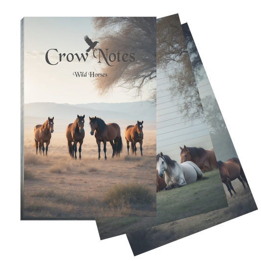 Notizblock | DIN A5 | Crow Notes – Wild Horses