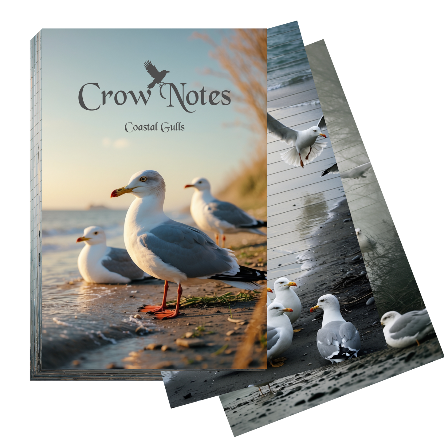 Notizblock | DIN A5 | Crow Notes – Coastal Gulls