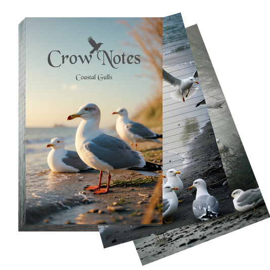 Crow Notes – Coastal Gulls | Notizblock mit Möwen | 40 Blatt | DIN A5