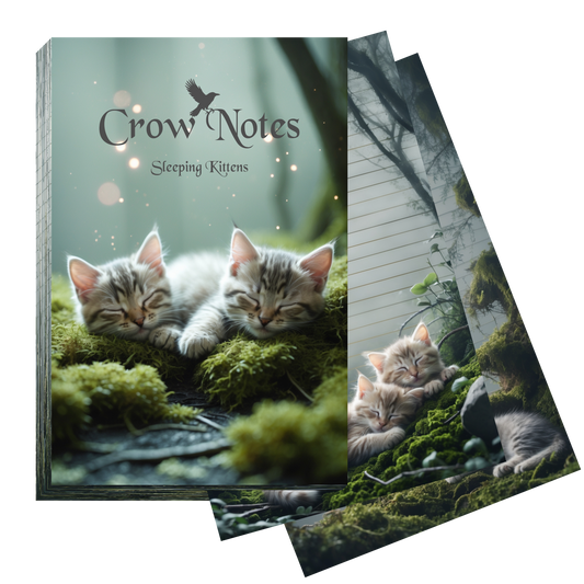 Notizblock | DIN A5 | Crow Notes – Sleeping Kittens