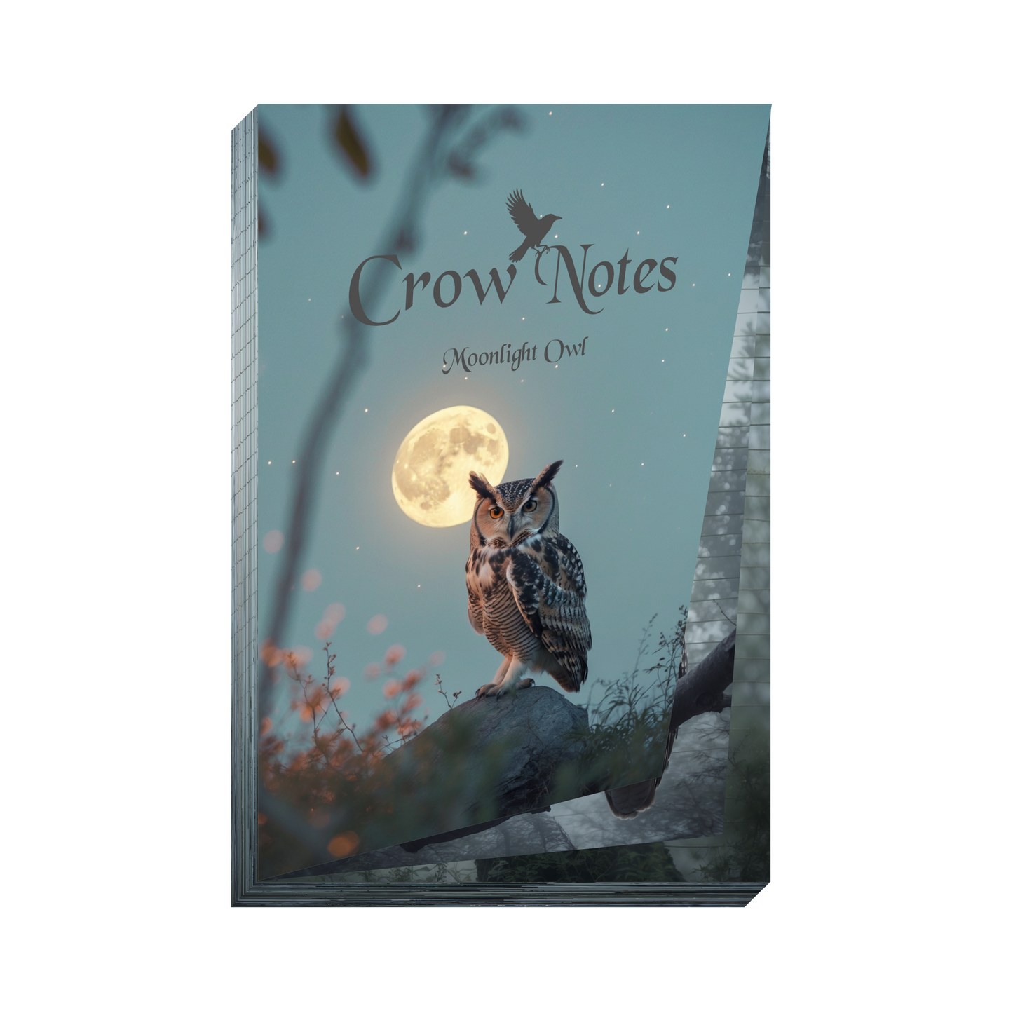 Notizblock | DIN A5 | Crow Notes – Moonlight Owl