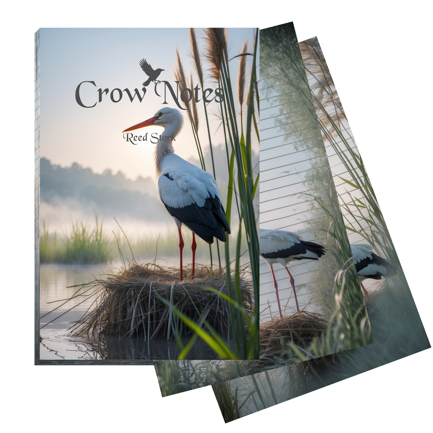 Notizblock | DIN A5 | Crow Notes – Reed Stork