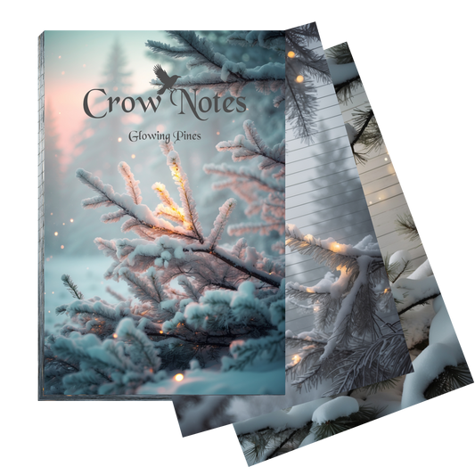 Notizblock | DIN A5 | Crow Notes – Glowing Pines