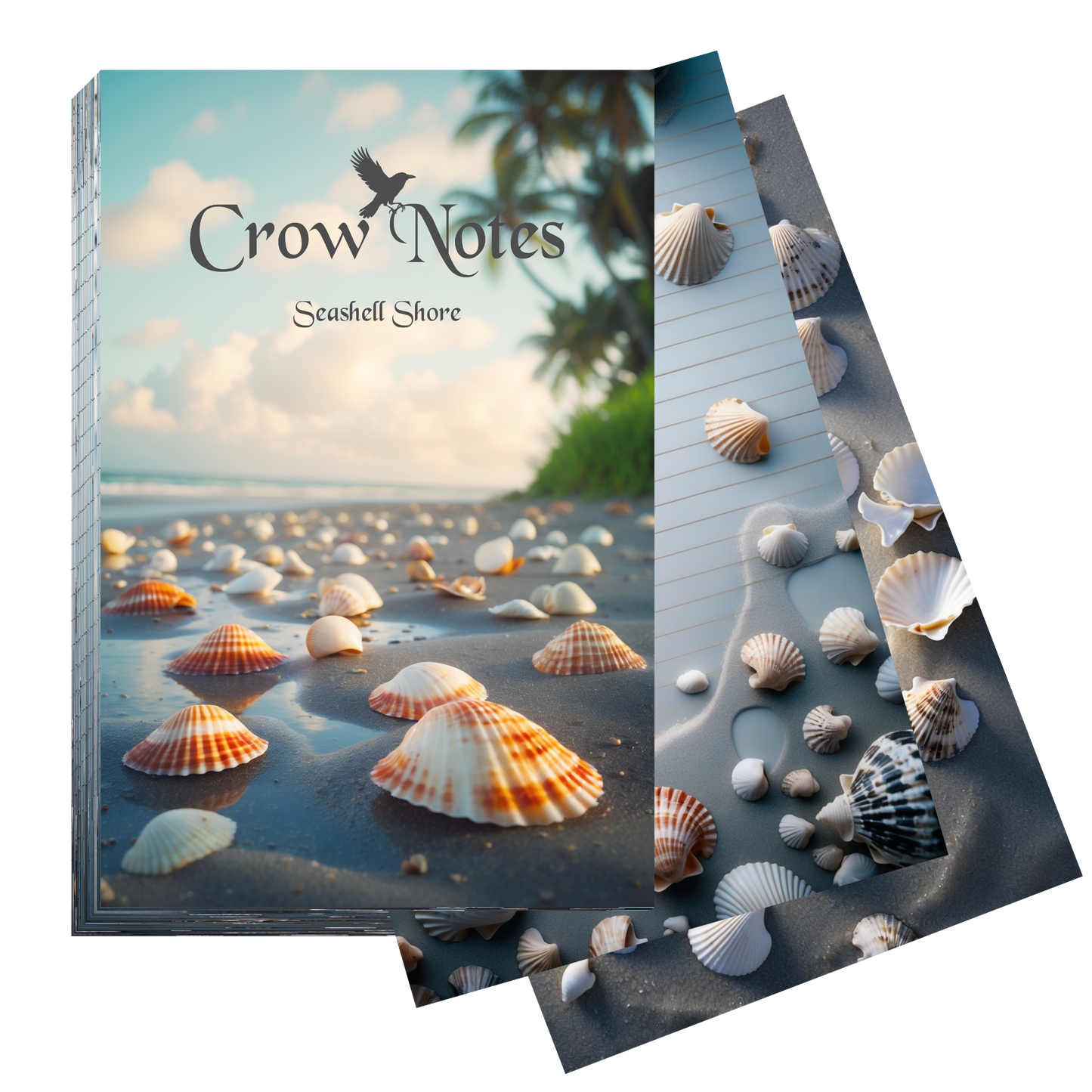 Notizblock | DIN A5 | Crow Notes – Seashell Shore