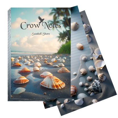 Notizblock | DIN A5 | Crow Notes – Seashell Shore