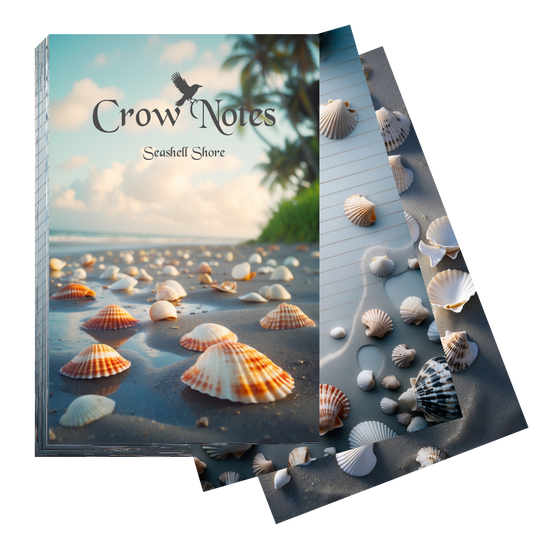 Notizblock | DIN A5 | Crow Notes – Seashell Shore