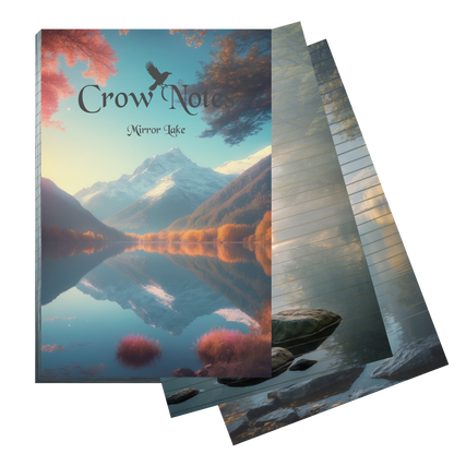 Notizblock | DIN A5 | Crow Notes – Mirror Lake