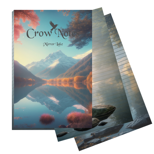 Notizblock | DIN A5 | Crow Notes – Mirror Lake