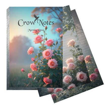 Notizblock | DIN A5 | Crow Notes – Morning Roses