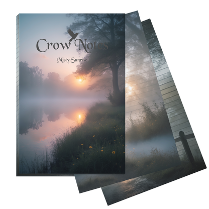 Notizblock | DIN A5 | Crow Notes – Misty Sunrise