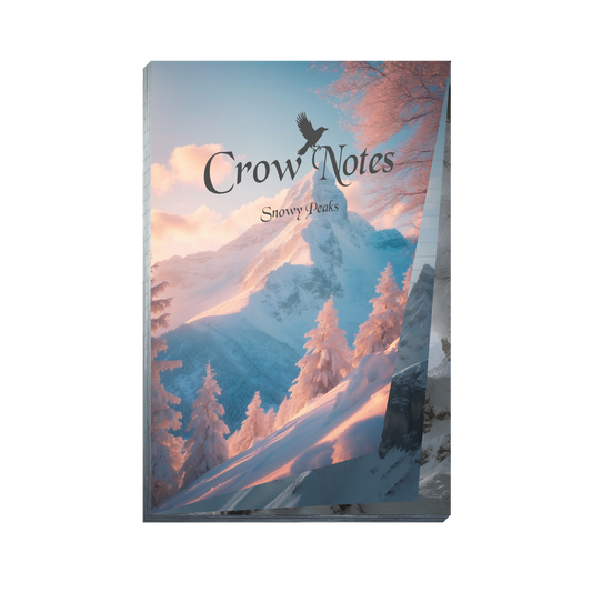 Notizblock | DIN A5 | Crow Notes – Snowy Peaks