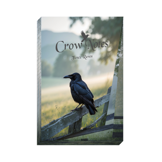 Crow Notes – Fence Raven | Notizblock mit Raben | 40 Blatt | DIN A5