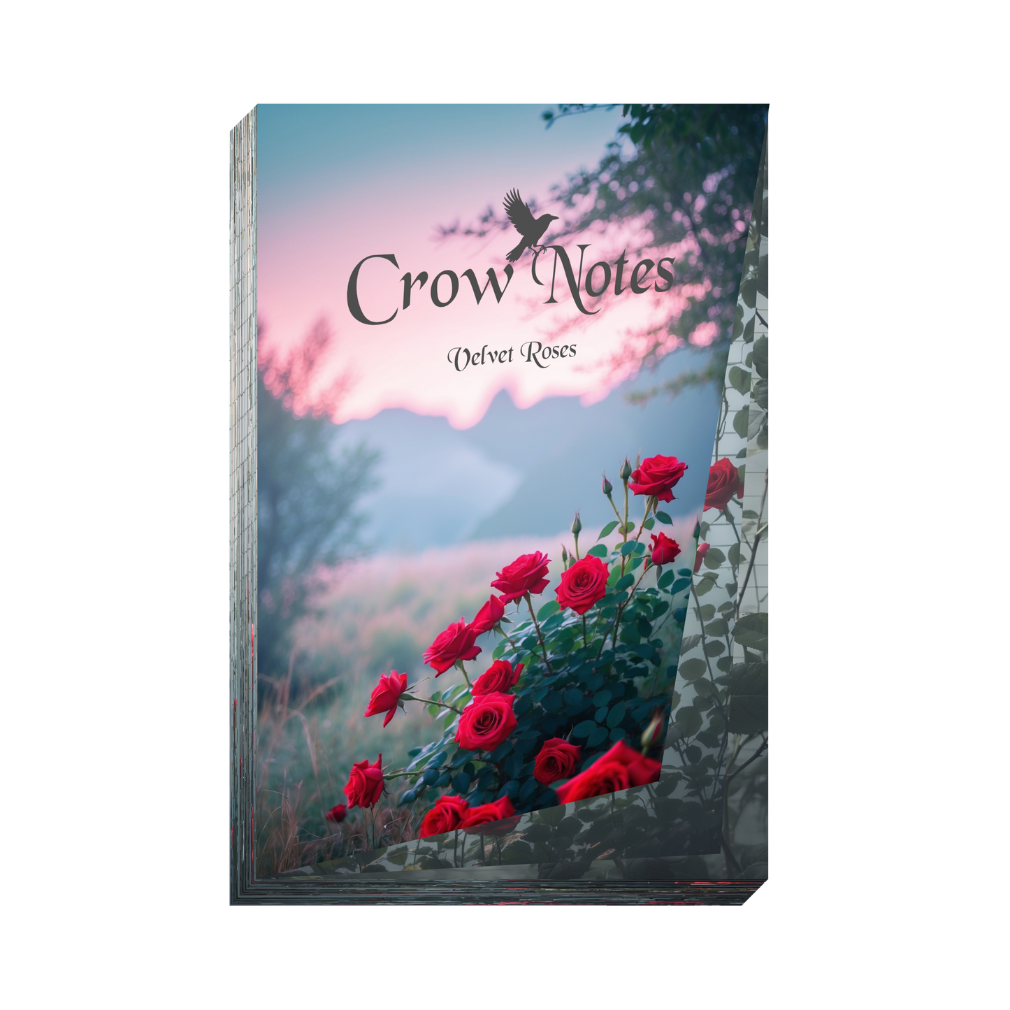 Notizblock | DIN A5 | Crow Notes – Velvet Roses