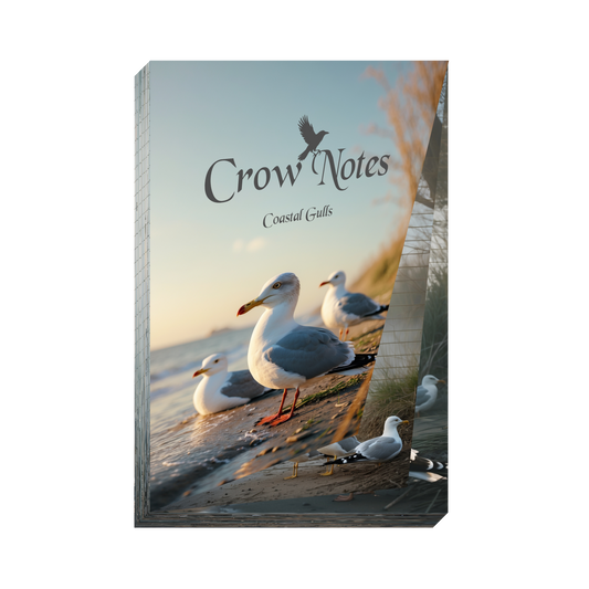 Crow Notes – Coastal Gulls | Notizblock mit Möwen | 40 Blatt | DIN A5