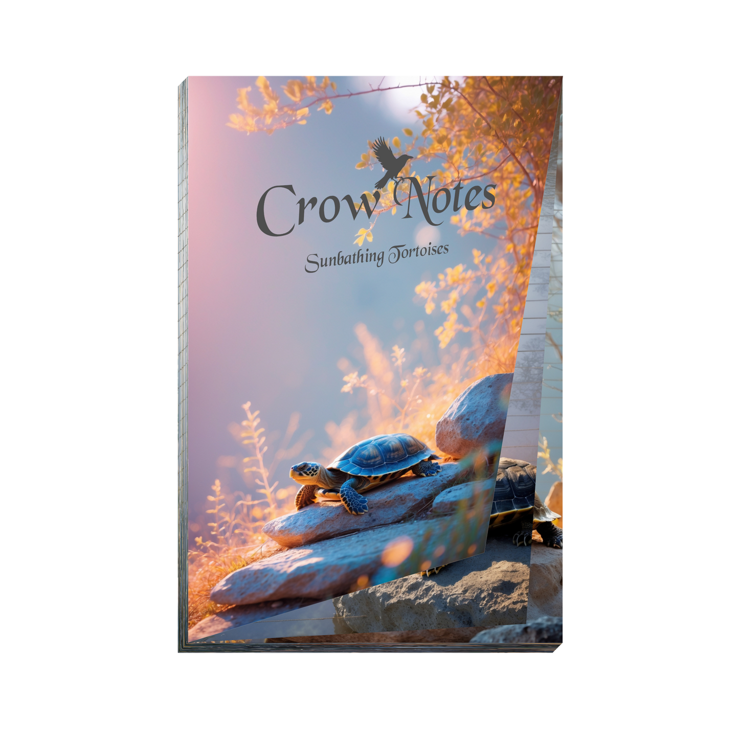 Notizblock | DIN A5 | Crow Notes – Sunbathing Tortoise