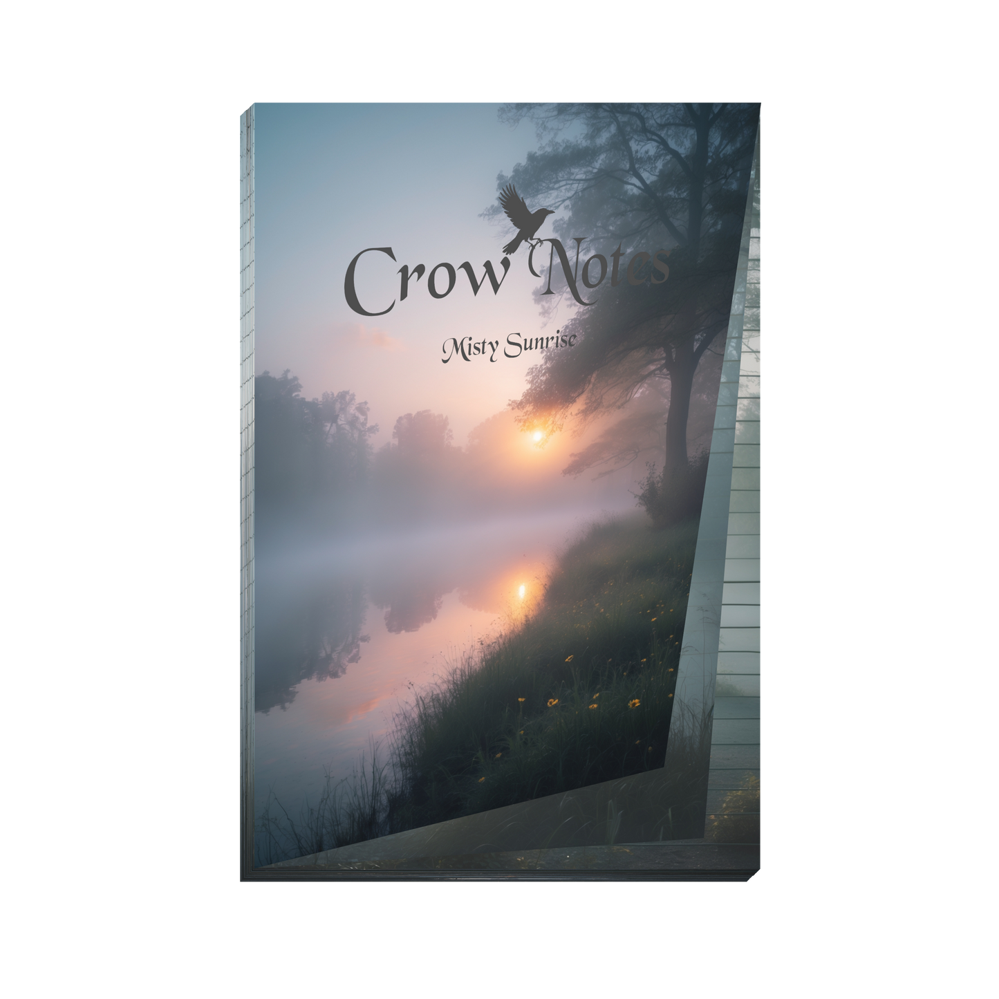 Notizblock | DIN A5 | Crow Notes – Misty Sunrise