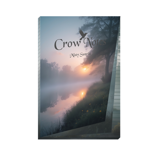 Notizblock | DIN A5 | Crow Notes – Misty Sunrise