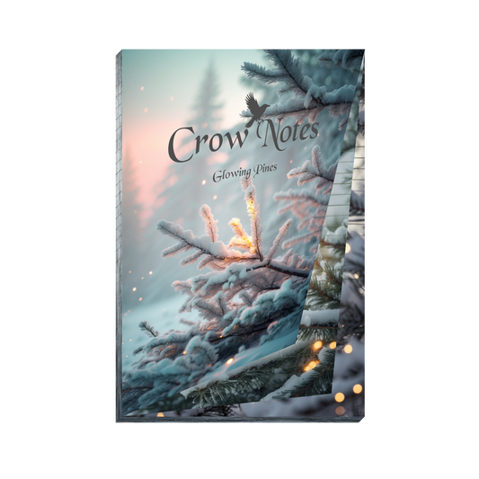 Notizblock | DIN A5 | Crow Notes – Glowing Pines