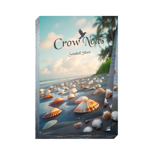 Notizblock | DIN A5 | Crow Notes – Seashell Shore