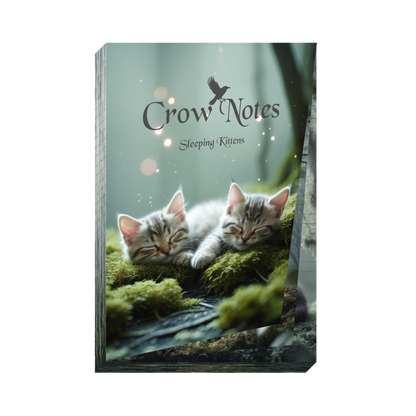 Notizblock | DIN A5 | Crow Notes – Sleeping Kittens
