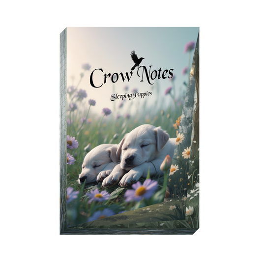 Notizblock | DIN A5 | Crow Notes – Sleeping Puppies