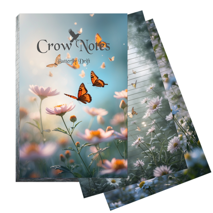Notizblock | DIN A5 | Crow Notes – Butterflies Drifting