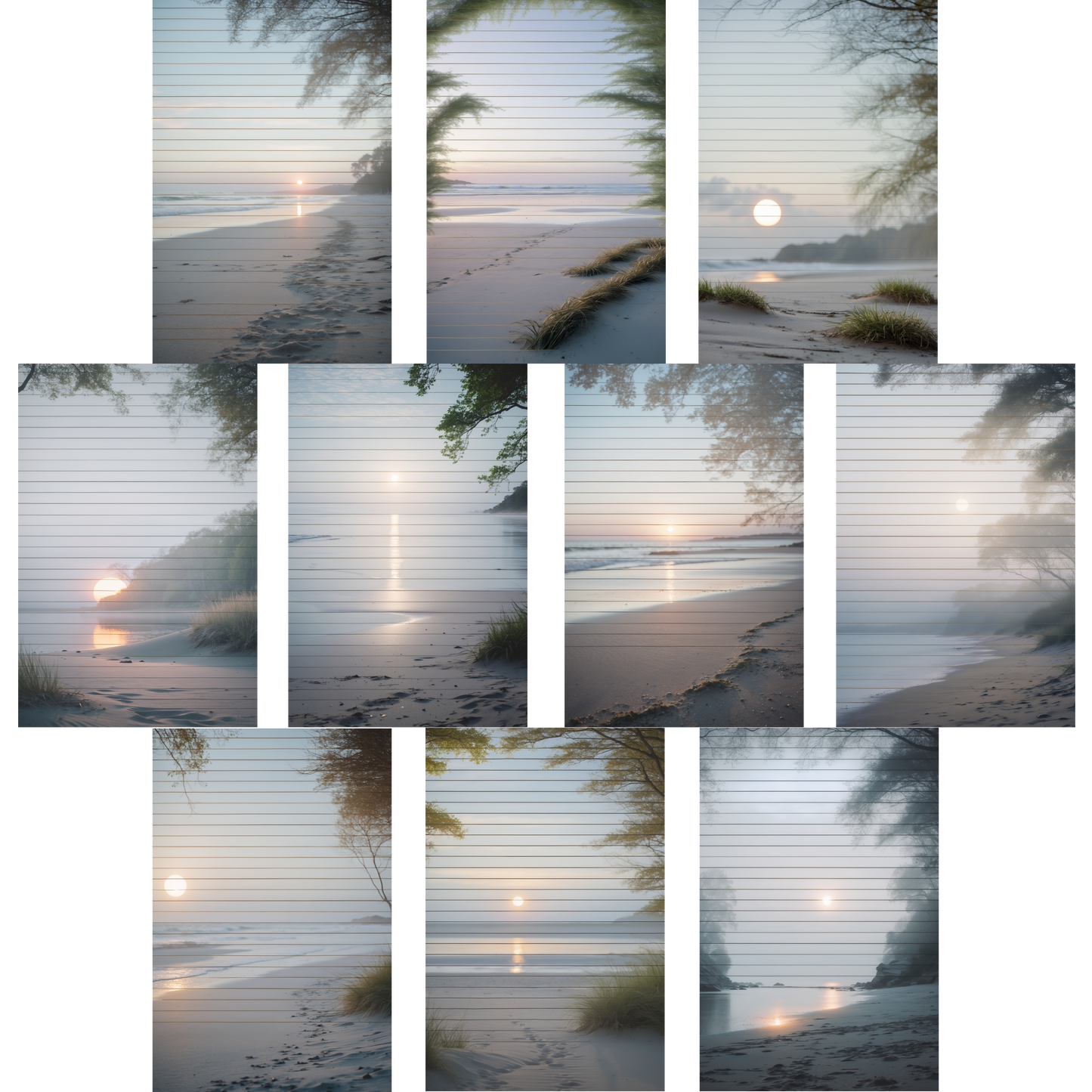 Notizblock | DIN A5 | Crow Notes – Quiet Dawn Shore