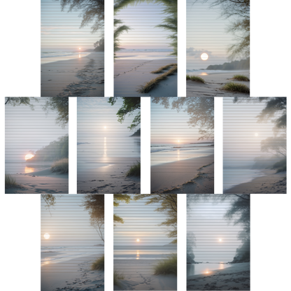 Notizblock | DIN A5 | Crow Notes – Quiet Dawn Shore