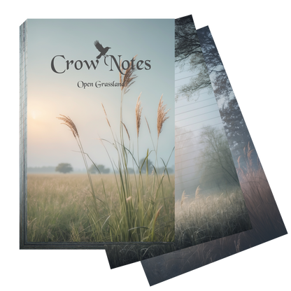 Notizblock | DIN A5 | Crow Notes – Open Grassland