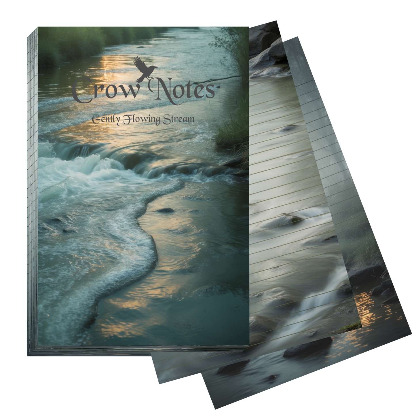 Notizblock | DIN A5 | Crow Notes – Gently Flowing Stream