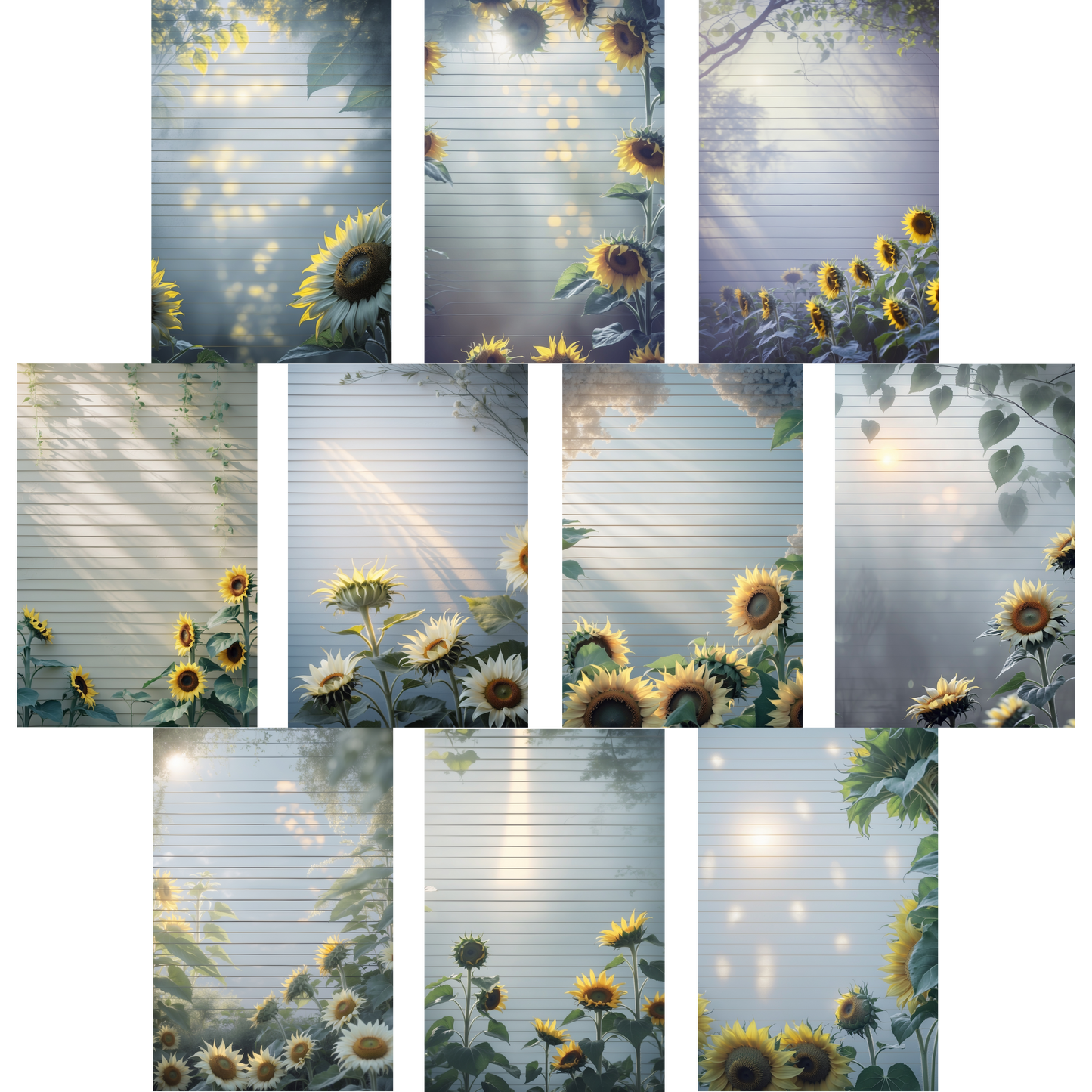 Notizblock | DIN A5 | Crow Notes – Golden Sunflowers