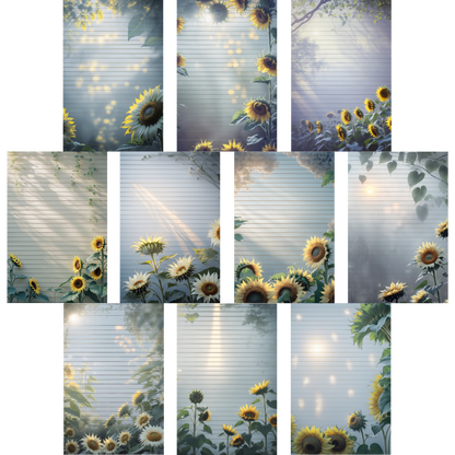 Notizblock | DIN A5 | Crow Notes – Golden Sunflowers
